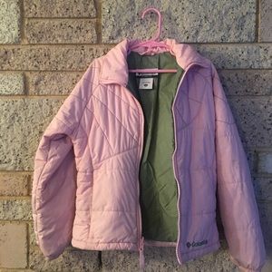 Columbia Pale Pink Youth 7/8 Lite Puffer Jacket